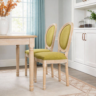 Upholstered With Round Back Dining Chairs (Set of 2)