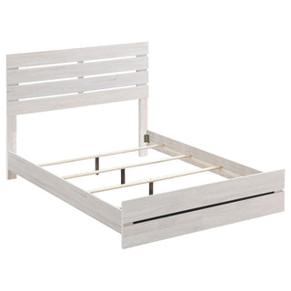 Geary - 4 Piece King Panel Bedroom Set With 2 Nightstands And Dresser - White