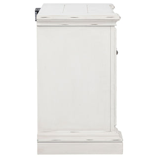 2 Drawer Nightstand With Dual USB Charging Ports - Vintage