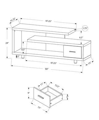 TV Stand, Console, Media Entertainment Center Storage Cabinet, Contemporary & Modern