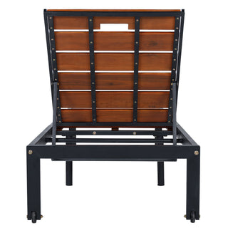 Outdoor Chaise With Adjustable Backrest
