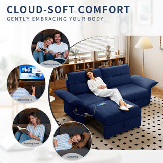 Sofa Bed With Convertible Design, Living Room Furniture