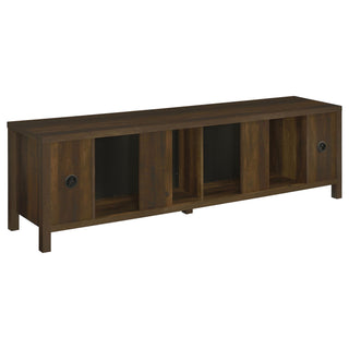 Alamitos - Electric Fireplace TV Stand With Flame Visualizer - Pine Wood