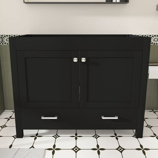 Bathroom Vanity With Soft Close Cabinet, Single Drawer, Sink Not Included - Black