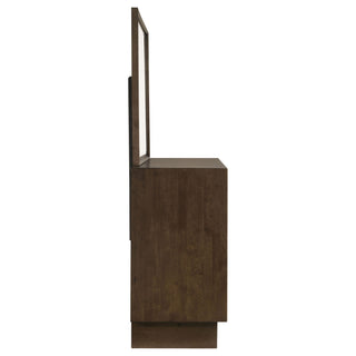 Hemlock - 6 Drawer Dresser With Mirror - Brown