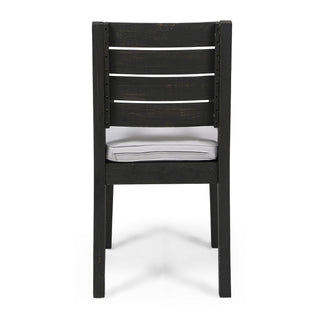 Outdoor 6 Seater Dining Set With Bench - Dark Gray / Light Gray