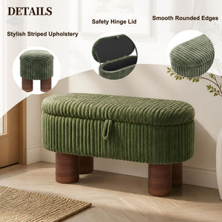 Modern Storage Ottoman Bench For Living Room