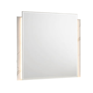 Altima - LED Dresser Mirror With Integrated Vertical Light Strips (Dresser Not Included) - Gray