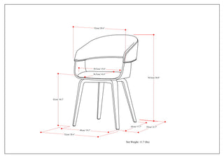 Lowell - Mid-Century Modern Bentwood Dining Chair