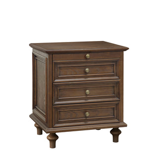 Farmhouse Nightstand With 4 Drawers