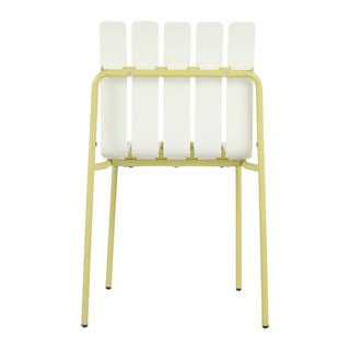 4 Piece Set Of Modern Color Block Designed Single Chairs