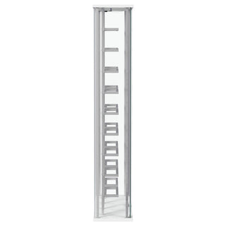Wine Storage LED Curio Cabinet - Chrome