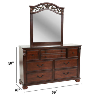1 Piece Dresser - Cherry