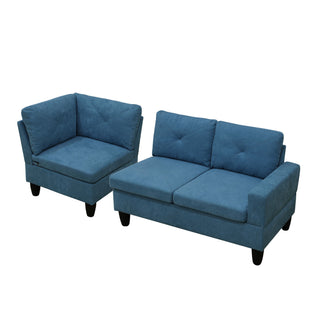 Modular L - Shaped Sectional Sofa 6 Seater 4 Piece Couch With Chaise