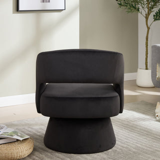 Swivel Barrel Chair With 360 Degree Rotation