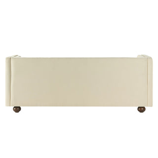 3 Seater Sofa Upholstery With Square Arms, Living Room Couch
