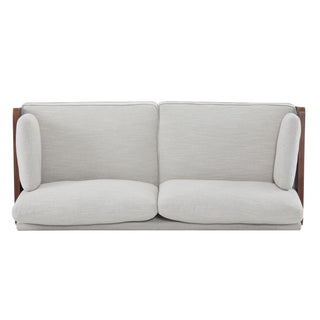 Mid Century Moderne Sofa With Wood Sides