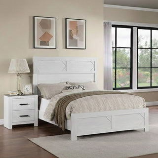 Transitional Bed With High Headboard