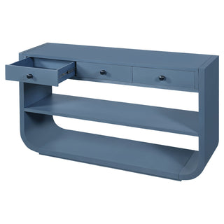 Console Table With 3 Soft Close Drawers & 2 Open Shelves