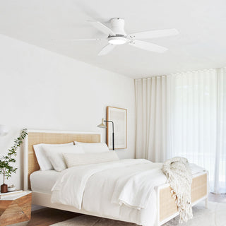 42" Ceiling Fan With Light, Tri Color Dimmable, DC Motor, 5 Blades