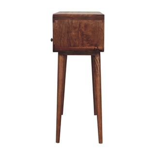 Solid Wood Curved Console Table