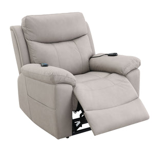 Chriki - Polished Power Motion Recliner With Lift Heating Massage Chair