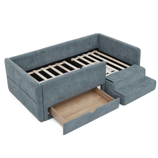 Safe Kids Bed With Guardrails And Storage
