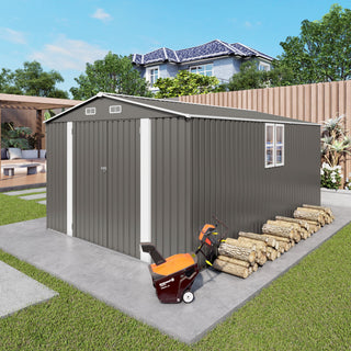 Outdoor Storage Shed With Lockable Doors