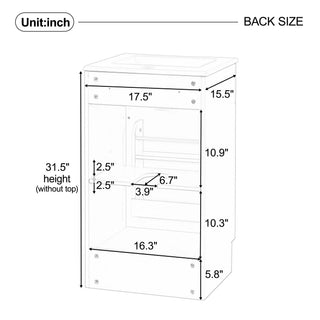 Bathroom Vanity With Sink, Cabinet With Adjustable Shelf