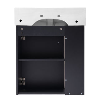 Modern Floating Bathroom Vanity With Ceramic Basin Perfect For Small Bathrooms