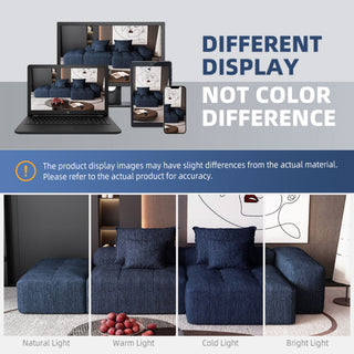 Modern Oversized Diy Combination Modular Sectional Sofa & Pillows