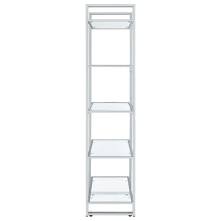 Colfax - 5 Shelf Bookshelf - Clear