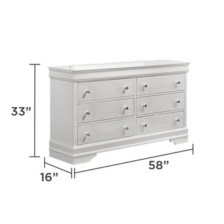 Blaze - Modern 6 Drawer Dresser