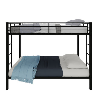 Bunk Bed For Kids, Convertible Frame With Ladders & Guardrail