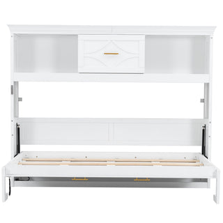 Murphy Bed With Charging Station And Drawer