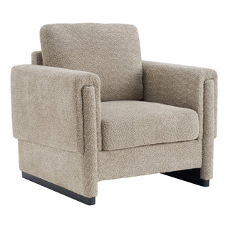 Upholstered Accent Armchair With Square Arm