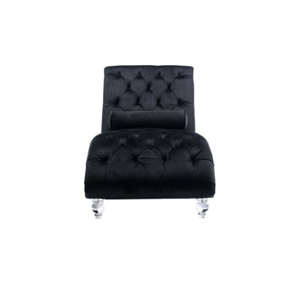 Chaise Lounge Indoor, Button Tufted Upholstered Chaise Lounge Chair With Pillow