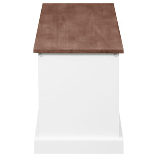 3 Drawer Storage Bench With Removable Baskets - Brown