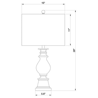 Wahlburg - Drum Shade Table Lamp - Oatmeal