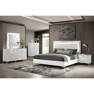 Buckley - 5 Drawer Chest - Gloss White