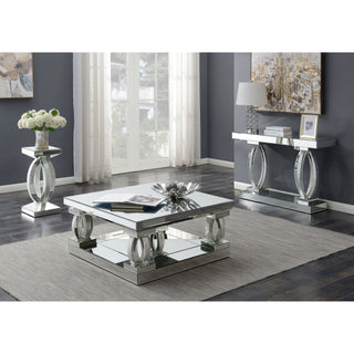 Shannon - Square Coffee Table - Silver