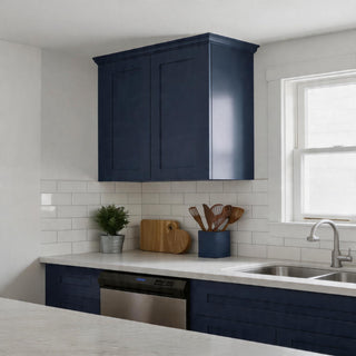 Shaker Wall Cabinet With Soft Close Hinges, Adjustable Shelves, Double Door
