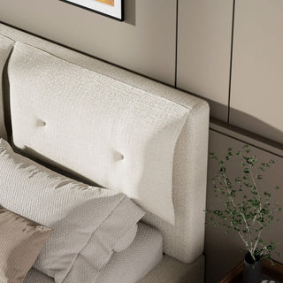 Airframe - Upholstered Bed Frame With Double Layered Upholstered Headboard