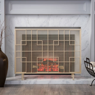 Dorothy - Modern Single Panel Iron Fire Screen