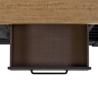 Montrose - Server And Hutch With LED Light - Espresso And Brown