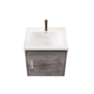 Floating Bathroom Vanity Combo, Wall Mounted Cabinet With Sink & Soft Close Doors For Small Bathrooms