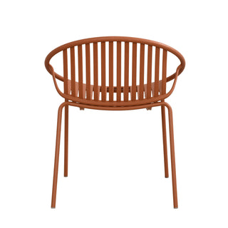 Stackable Outdoor Chairs With Breathable Plastic Backrest (Set of 2)