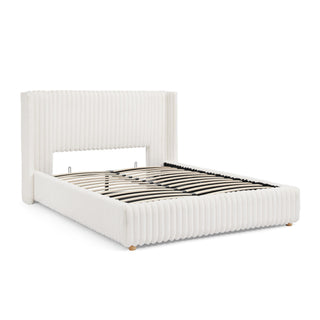 Functional Vertical Striped Bed With Gas Lift Storage