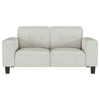 Xana - 2 Piece Upholstered Track Arm Sofa Set - Greige