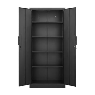 2 Door File Cabinet With Lock, 4 Adjustable Shelves, Heavy-Duty